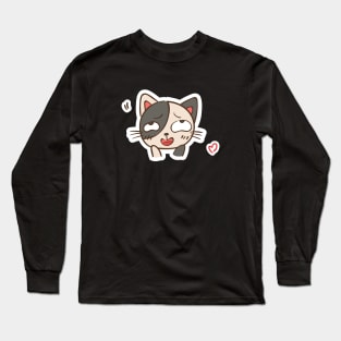 Kitty Cat Animal Pet Design In love Heart Eyes T-Shirt Sticker T-Shirt Hoodie Mug Pillow Long Sleeve T-Shirt